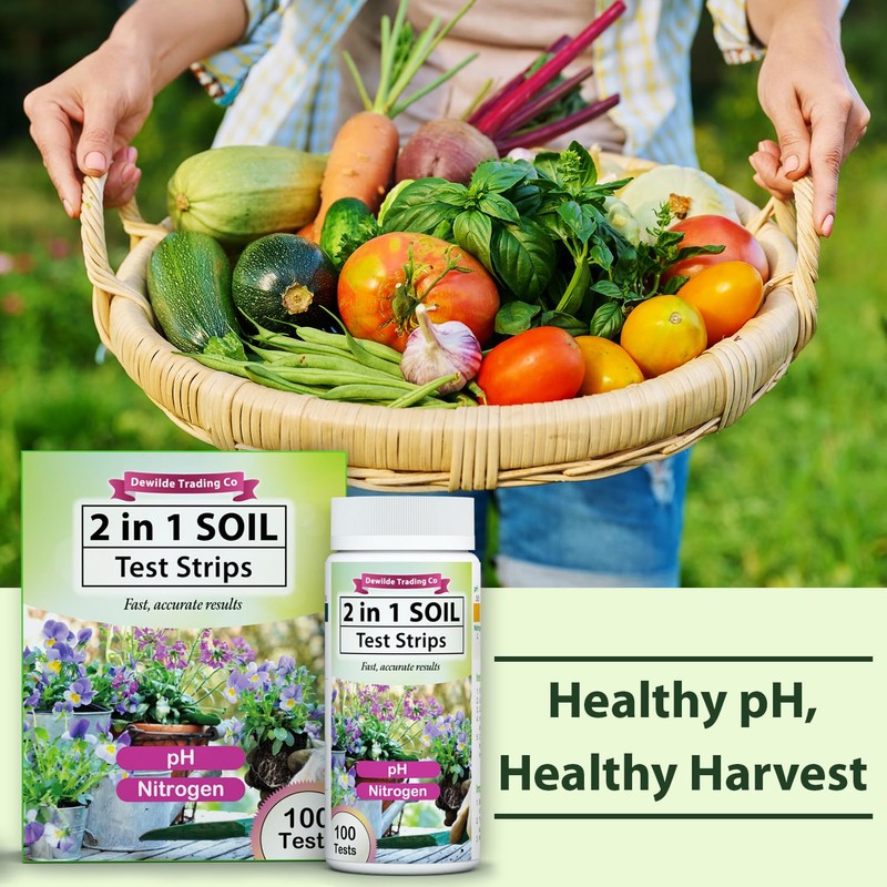 PH and Nitrogen Soil Test Kit with Test Tube -