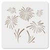 MAGJUCHE Fireworks Stencil 12 Inches, Reusable Firework Stencil for Painting