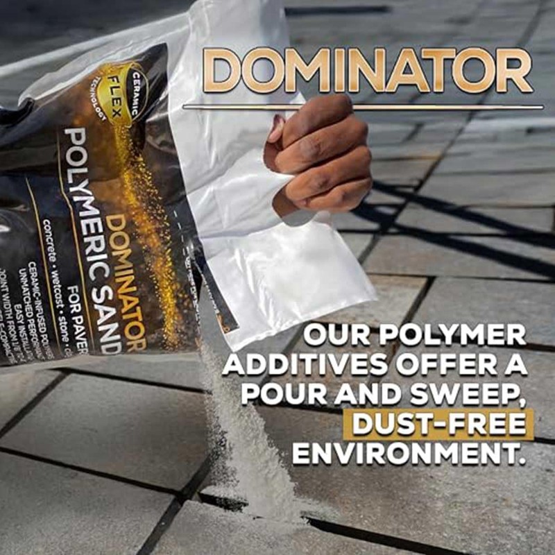 DOMINATOR Polymeric Sand for Pavers, Titanium Gray, 40 lbs -