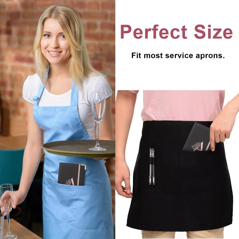 Server Book, Alphabet Waitress Book for Waitress, Leather Waitess Book