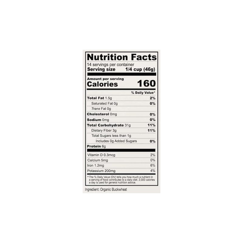 Anthony's Anthony's Organic Hulled Buckwheat Groats, 1.5lb, Gluten Free, Non