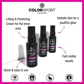 Colorsport London Brow Lift - Skin Firming Eye Cream for Hydration & Anti Wrinkle Face Care, Perfecting Moisturiser Cream to Lift & Smooth, Vegan Enhancing Skincare, 50ml