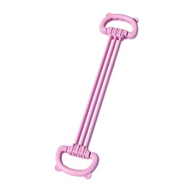 Fenteer Workout Resistance Band Back Shoulder Exercise Tube Lightweight Home Gym Portable Pilates Flexible Bands Elastic Band Fitness, Pink