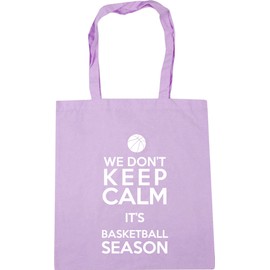 Hippowarehouse We Don't Keep Calm It's Basketball Season Tote Shopping Gym Beach Bag 42cm x38cm, 10 litres