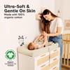 2-Pack Organic Changing Pad Covers for Girl, Boy, Neutral -