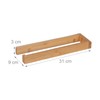 Relaxdays Kitchen Roll Holder Wall, Bamboo Roll Holder for Kitchen,
