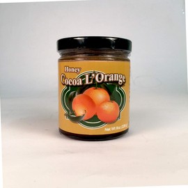 Zen Bear | Honey Cocoa L' Orange | Premium Clover Honey Sweetened Organic Chocolate Cocoa With Natural Orange Flavor | Perfect For Hot Cocoa Drinks & Beverages | 8 Oz Jar