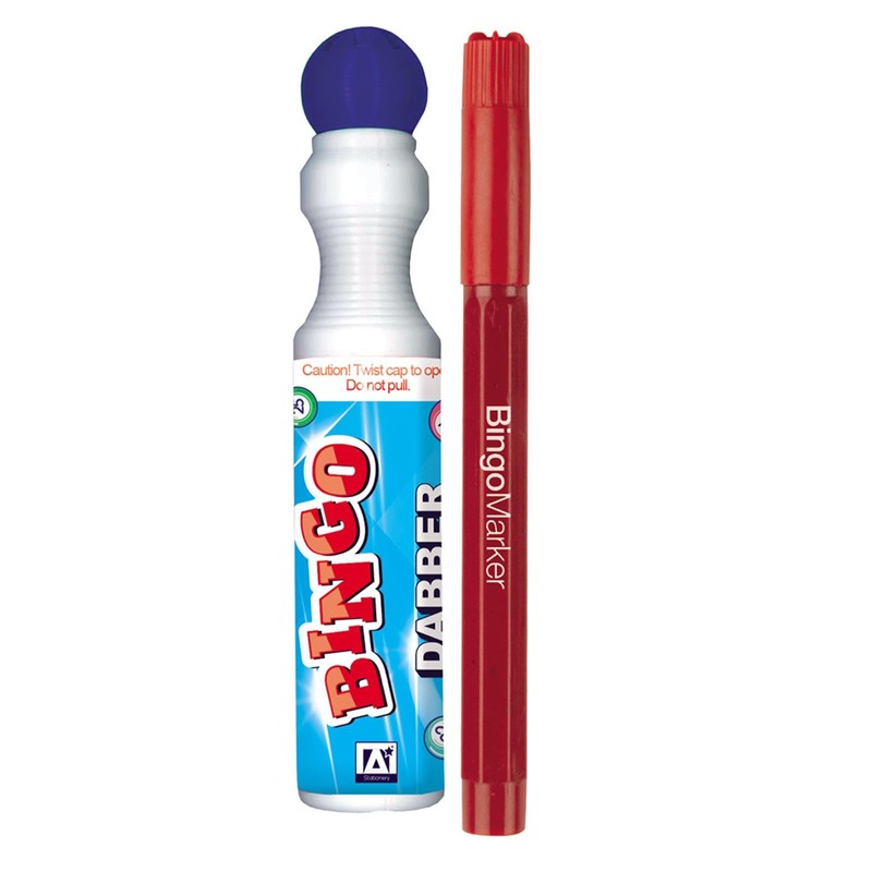 A* Stationery Bingo Game Dabber & Marker Pen No Drip