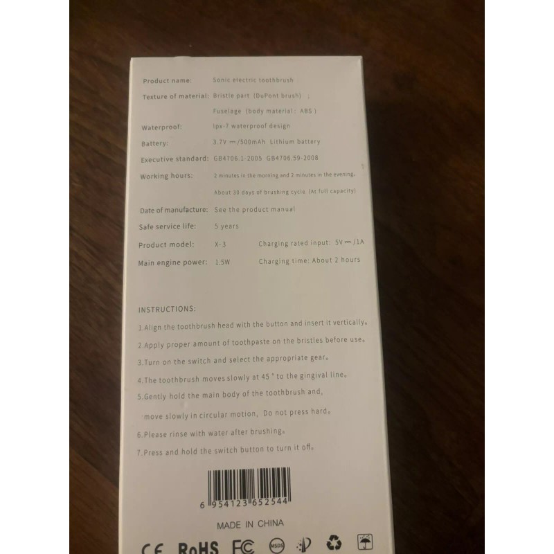 X3 Sonic Electric Toothbrush