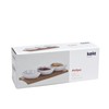 Kela 12260 Schalen-Set mit Bambusbrett, 4tlg., Tropfen, Porzellan, 26 x
