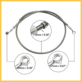 REPAIROCK Universal 110cm Stainless Steel Clutch Hydraulic Oil Hose Line for Motorcycle Auto Replacement Parts