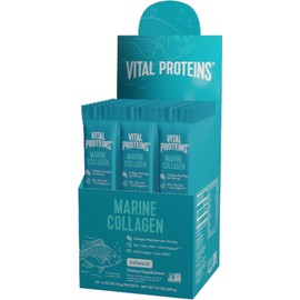 Vital Proteins Marine Collagen, Wild-Caught, Non-GMO Project Verified, Unflavored Stick Packs (10g) (Box of 20)