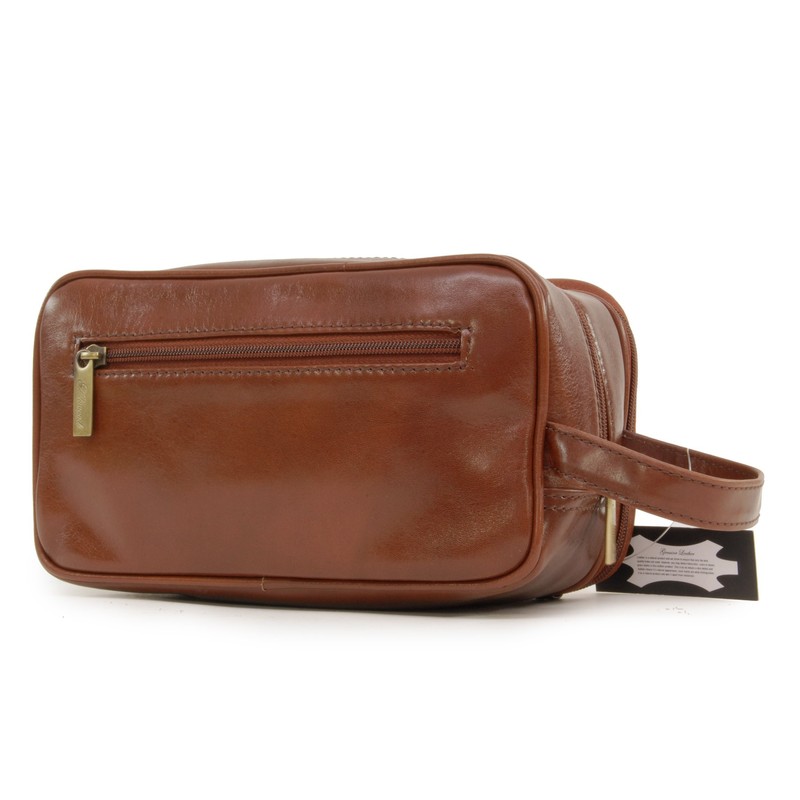 ASHWOOD - Men's Wash Bag/Shaving Bag/Travel Toiletry Bag - Genuine