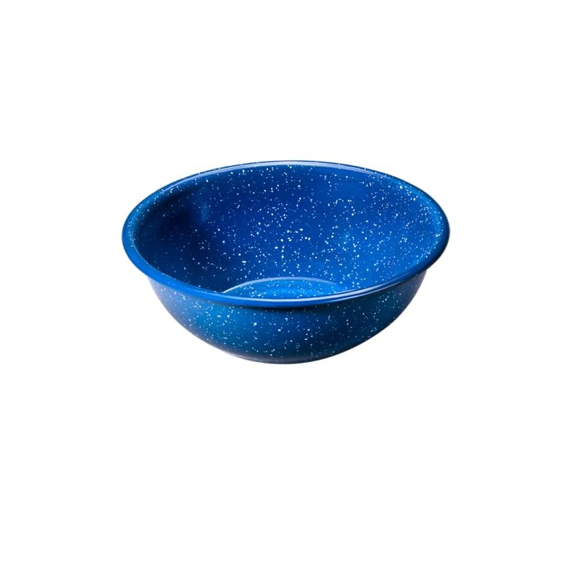6 Inch Enamelware Bowl for Camping and Backpacking - Cookware