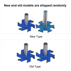 Broca para Enrutador de Carpintería Broca para Enrutador de 6 Flautas Cabezal de Cortador de Fresado con Ranura en T Broca para Enrutador de Ranurado para Carpintería Vástago Extendido