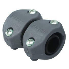 Gilmour 805044-1001 Polymer Hose Mender 05HM Teal, 1/2 Inch 2 Pack