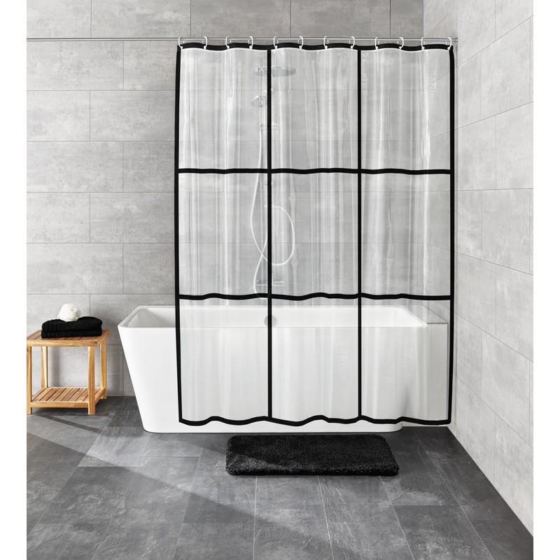 Kleine Wolke Shower Curtain PEVA Clear 180 x 200 cm