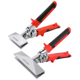 MAXPOWER Sheet Metal Hand Seamer, 3-inch and 6-inch Straight Jaw Sheet Metal Bender Tools with Ergonomic Handle, 2-Pack Metal Bending Tools