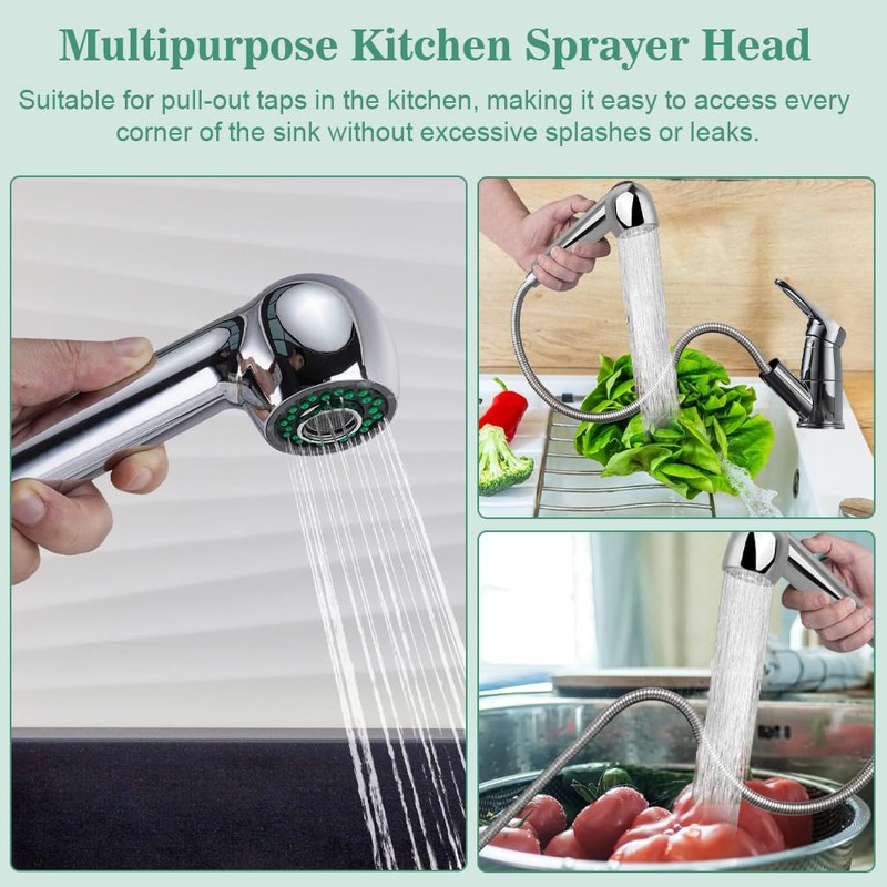 Shower Head Water Saving with 2 Jet Types and Shower,