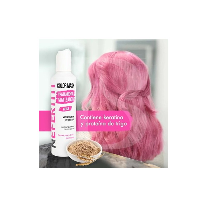 Nefertiti Tratamiento Matizador Rosa Nefertiti Rose Con Keratina Para El
