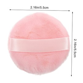 NOLITOY 2 pcs Soft Velour Makeup Powder Puff Washable Cosmetic Sponge for Face for Loose Powder Application for Home Travel Use Great for Women
