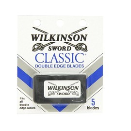 Wilkinson Sword Double Edge single Razor Cartridge, 5 blades + Eyebrow Trimmer