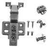 Operitacx 4pcs Stainless Steel Inset Cabinet Hinges Silent Hydraulic Design