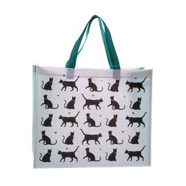 Puckator I Love My Cat Reusable Shopping Bag - Shoulder Bags - Handbags for Women - Canvas Tote Bags for Women - Shopping Hand Bag - Large Ladies Bags - Aesthetic Stuff - Big Foldaway Bag