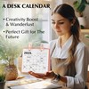 BIBIAGE Simple Style Desk Calendar 2025-2026, 2 Years Stand Up