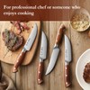 HEZHEN 5.3 Inch Steak Knives, Non Serrated Steak Knife Set
