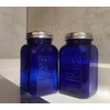 Ritadeshop Depression Style Glass Salt and Pepper Shakers (Cobalt Blue)