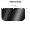 1 Pack Face Shield Replacement Lens, 15.5" x 8" Black
