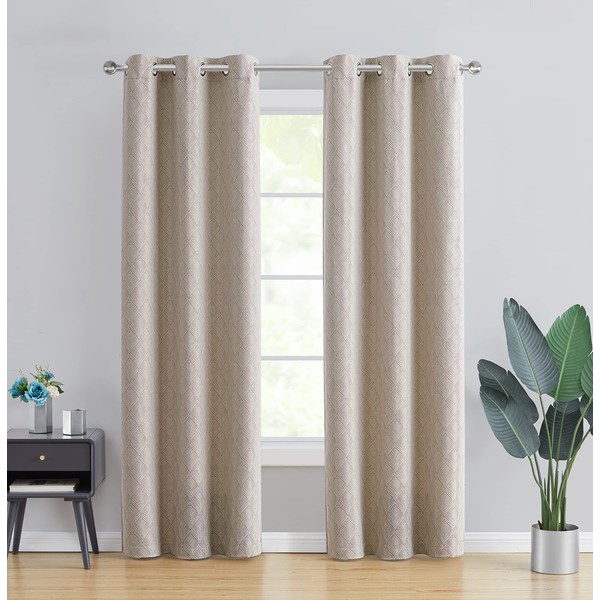 Tahari Home - Blackout Curtains, Window Treatment with Grommet Top,