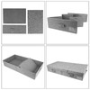 DAYARD Underbed Storage Container Bins with Lids, Under Bed Storage