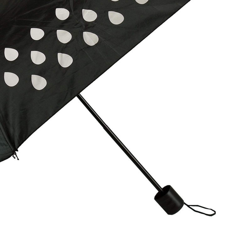 Colour Changing Umbrella Droplet Pattern Sun/Rain Protection 3-Folds Sturdy