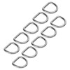 10 PCS 316 Stainless Steel D Ring Seamless Welded Hardware