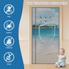LONGEAS Magnetic Screen Door Left Right Side Opening Upgraded PET