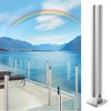 Cvter Heavy Duty Glass Railing Post Corner Post, 23.6", 304