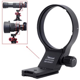 82mm Tripod Mount Ring Lens Collar Compatible with Sigma 105mm f/1.4 DG HSM Art & 100-400mm f/5-6.3 DG DN OS, Lens Support Holder Bracket Bottom is Arca-Swiss Fit Quick Release Plate Dovetail Groove