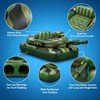 Inflatable Tank Pool Float for Water Play - Camouflage Ride-On