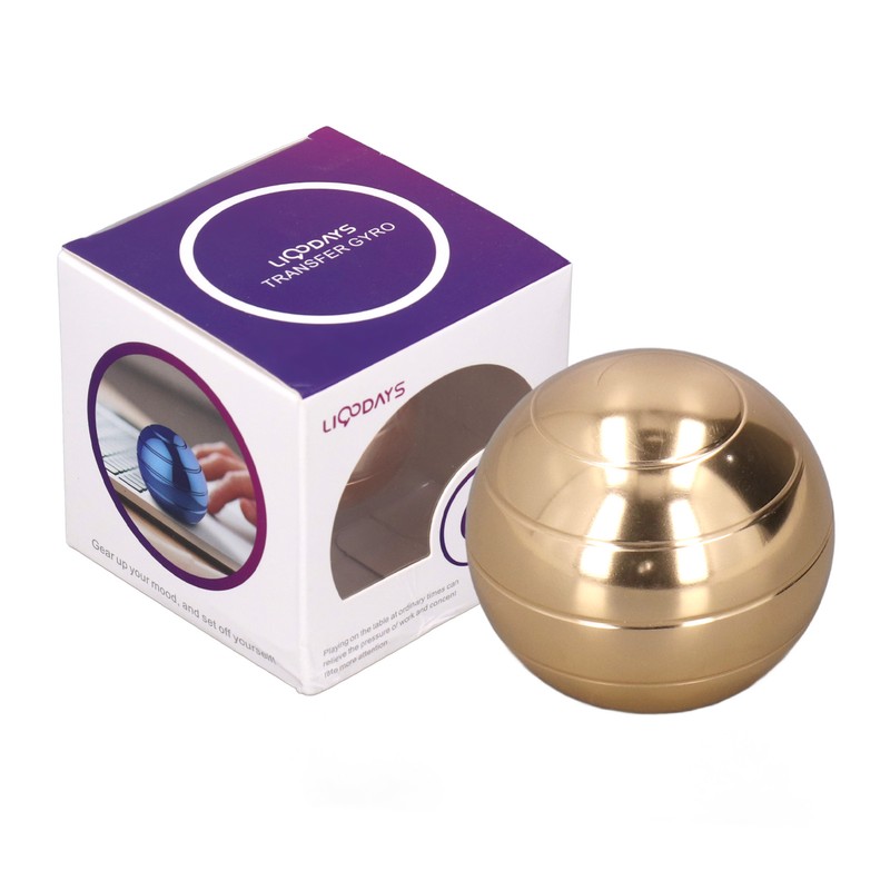 45mm Diameter Gyroscope Ball Alloy Rotating Anxiety Relief Fingertip Decompression