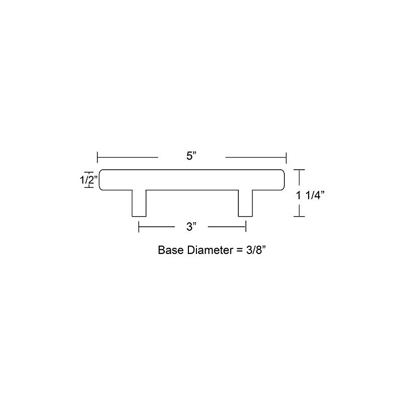 Emtek Bar Pull Available in 10 Sizes and 6 Finishes