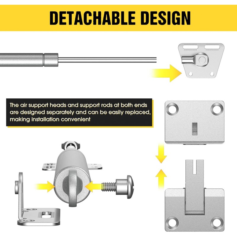 Drop Down Gas Struts, Gas Spring Hinge with 90 Degree