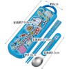 Skater CCA1AG-A Doraemon Chopsticks and Spoon Set, Antibacterial Stickers, Made