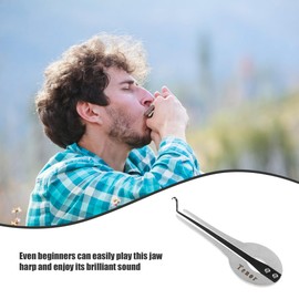 Vaguelly Portable Metal Jaw Harp Beginner-friendly Instrument for Creating Rhythms and Melodies for Folk Music Lovers and Present-giving