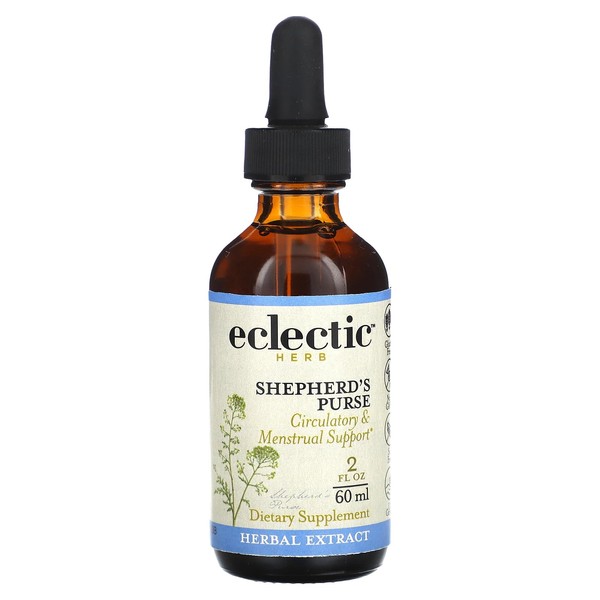 ECLECTIC INSTITUTE Shepherd's Purse Extract | Supports Digestive Gastrointestinal Health | 2 fl oz (60 ml)