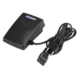 Fdit Sewing Machine Pedal with Power Cord Pedal Control for Home Black EU Pinch