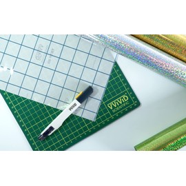 VViViD Transparent Medium Tack Vinyl Transfer Roll w/Grid for Signage, Crafts & Decals (12in x 84in)