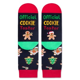 Christmas Cookies Gifts Gingerbread Socks - Kids Socks 10-12 Years Old, Gingerbread Stockings Cookie Gifts