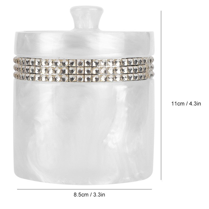 Innovative Resin Cotton Swab Toothpick Box Holder Jewelry Storage Container